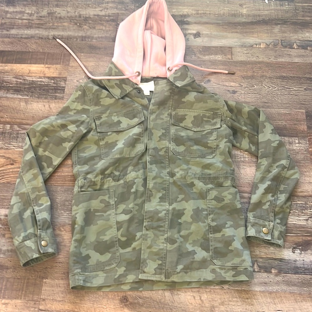 Caslon Cotton Camouflage Jacket. Size Small. New without tags.
